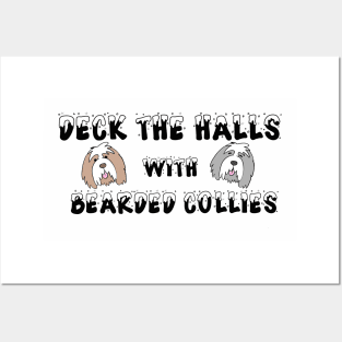 Bearded Collie Holiday Posters and Art